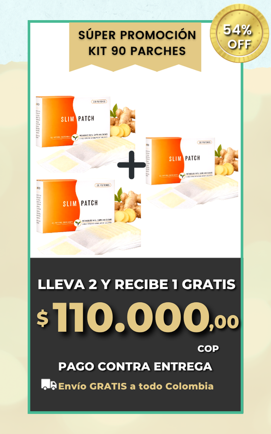 SLIM PATCH x 30 QUEMA GRASA ADELGAZANTES